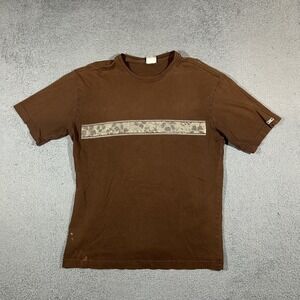 Vintage Quiksilver Edition T-Shirt Mens Large Brown Y2K Tee #3776